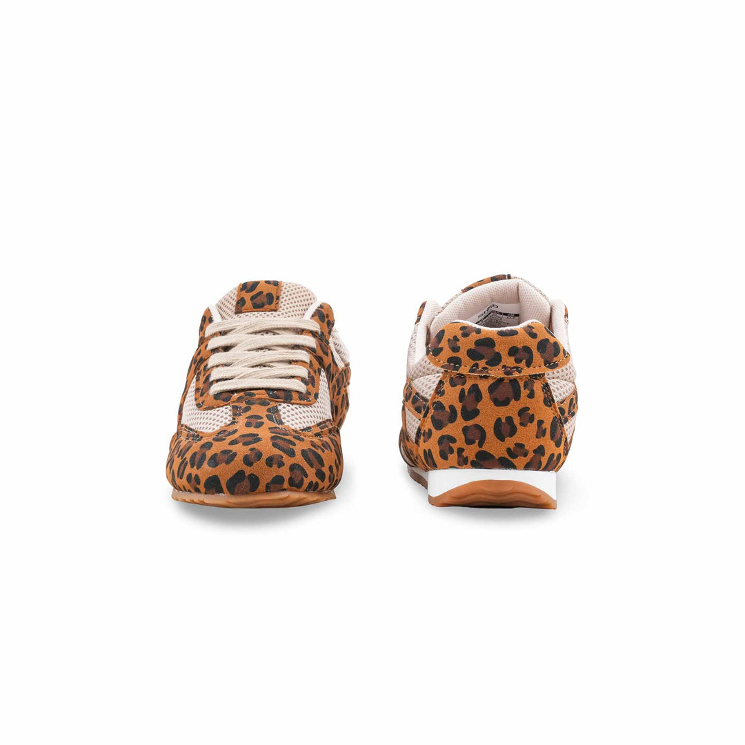 Brown Athleisure Sneaker For Ladies AT7463