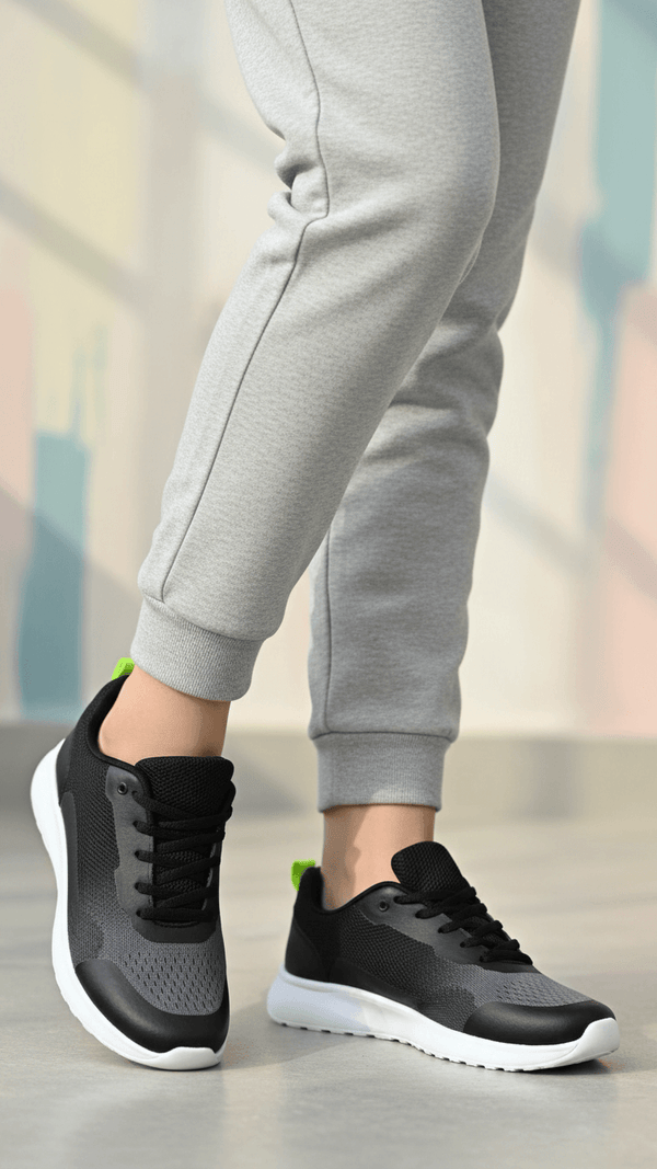Black Athleisure Sneaker For Ladies AT7464