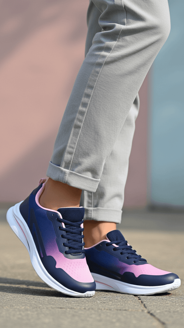 Blue Athleisure Sneaker For Ladies AT7464