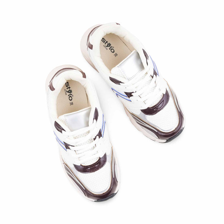 Maroon Athleisure Sneaker For Ladies AT7465