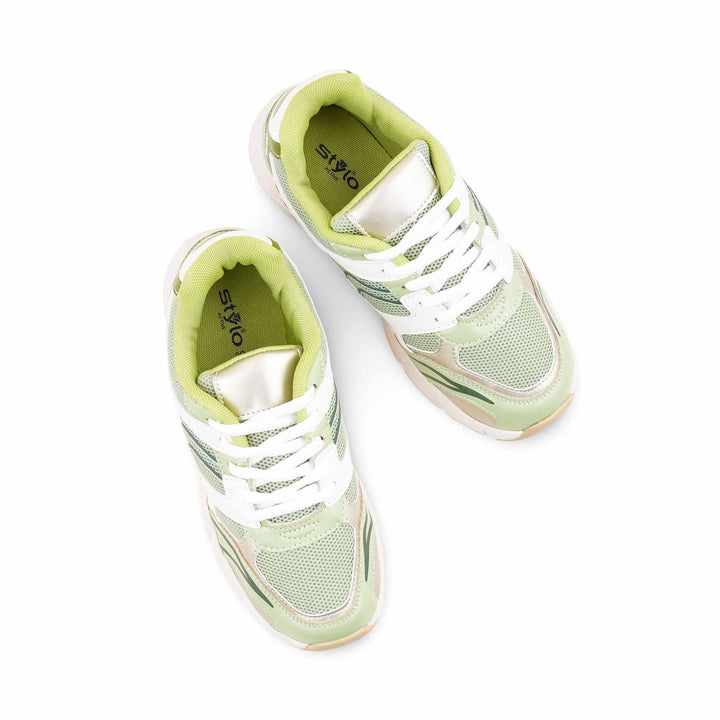 Green Athleisure Sneaker For Ladies AT7465