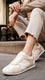 Beige Casual Sneaker For Ladies AT7467