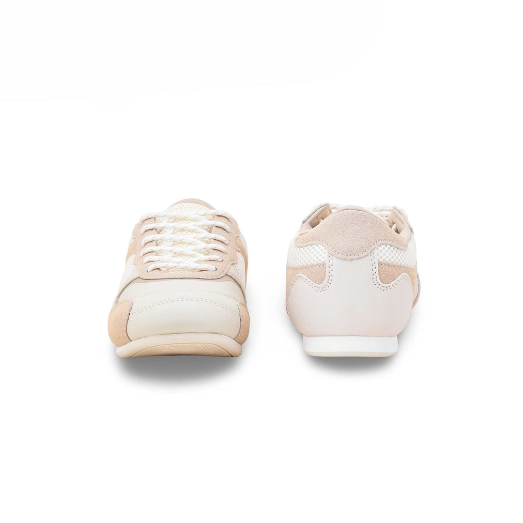 Beige Casual Sneaker For Ladies AT7467