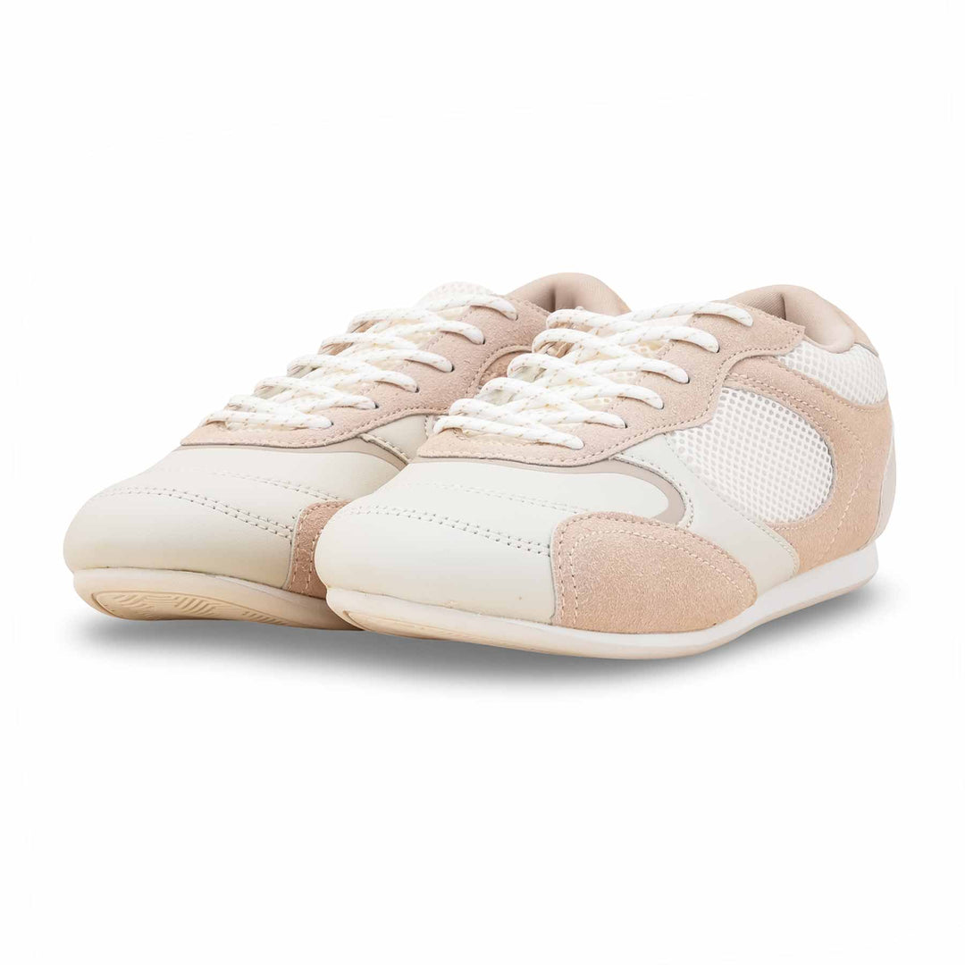 Beige Casual Sneaker For Ladies AT7467