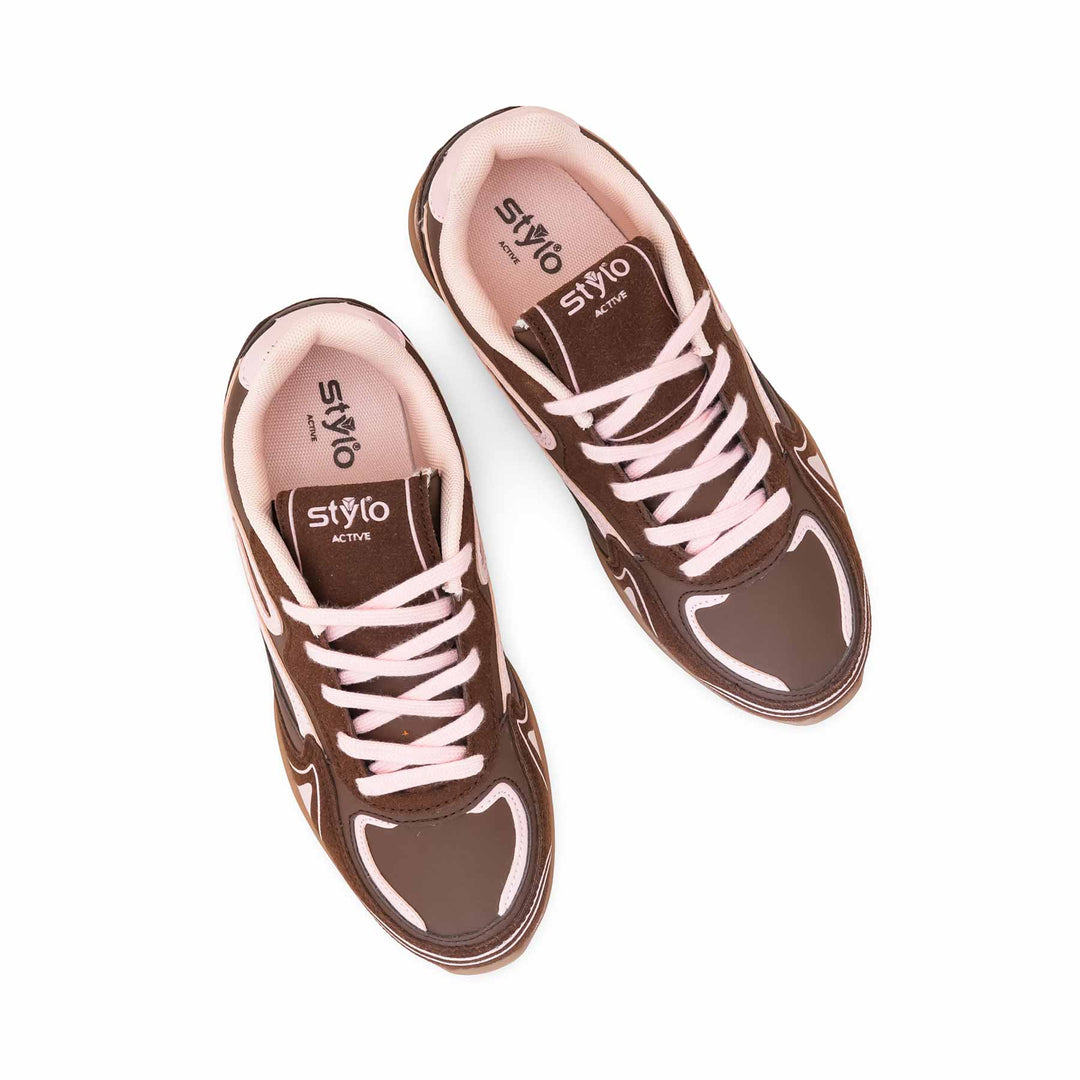 Maroon Casual Sneaker For Ladies AT7468