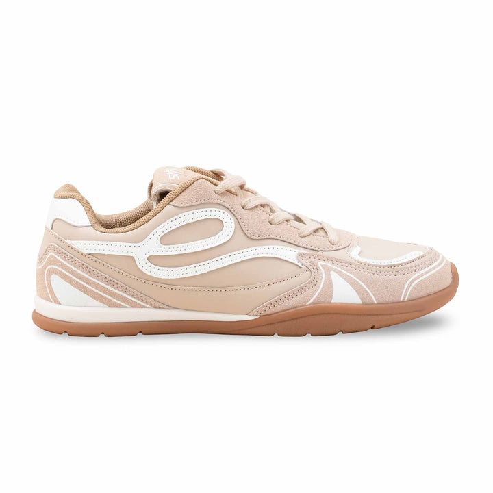 Beige Casual Sneaker For Ladies AT7468