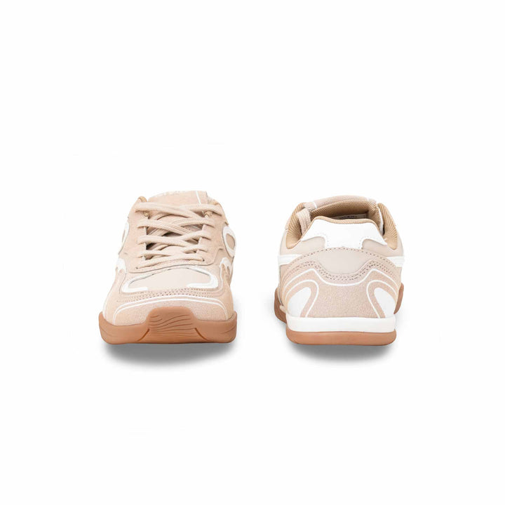 Beige Casual Sneaker For Ladies AT7468