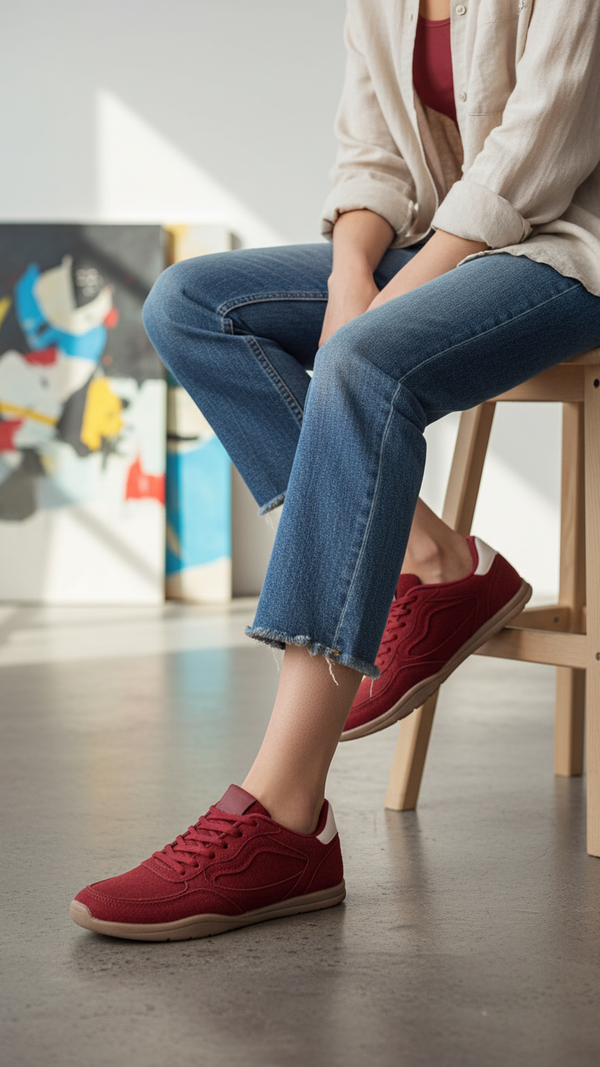 Maroon Casual Sneaker For Ladies AT7469