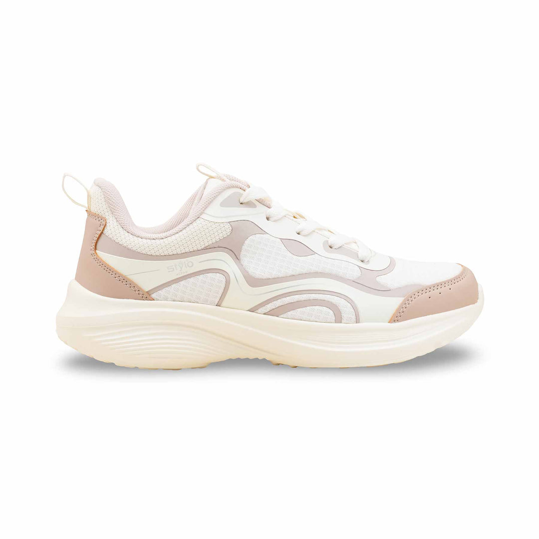 Beige Casual Sneaker For Ladies AT7470