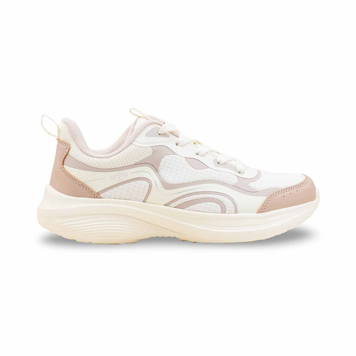 Beige Casual Sneaker For Ladies AT7470