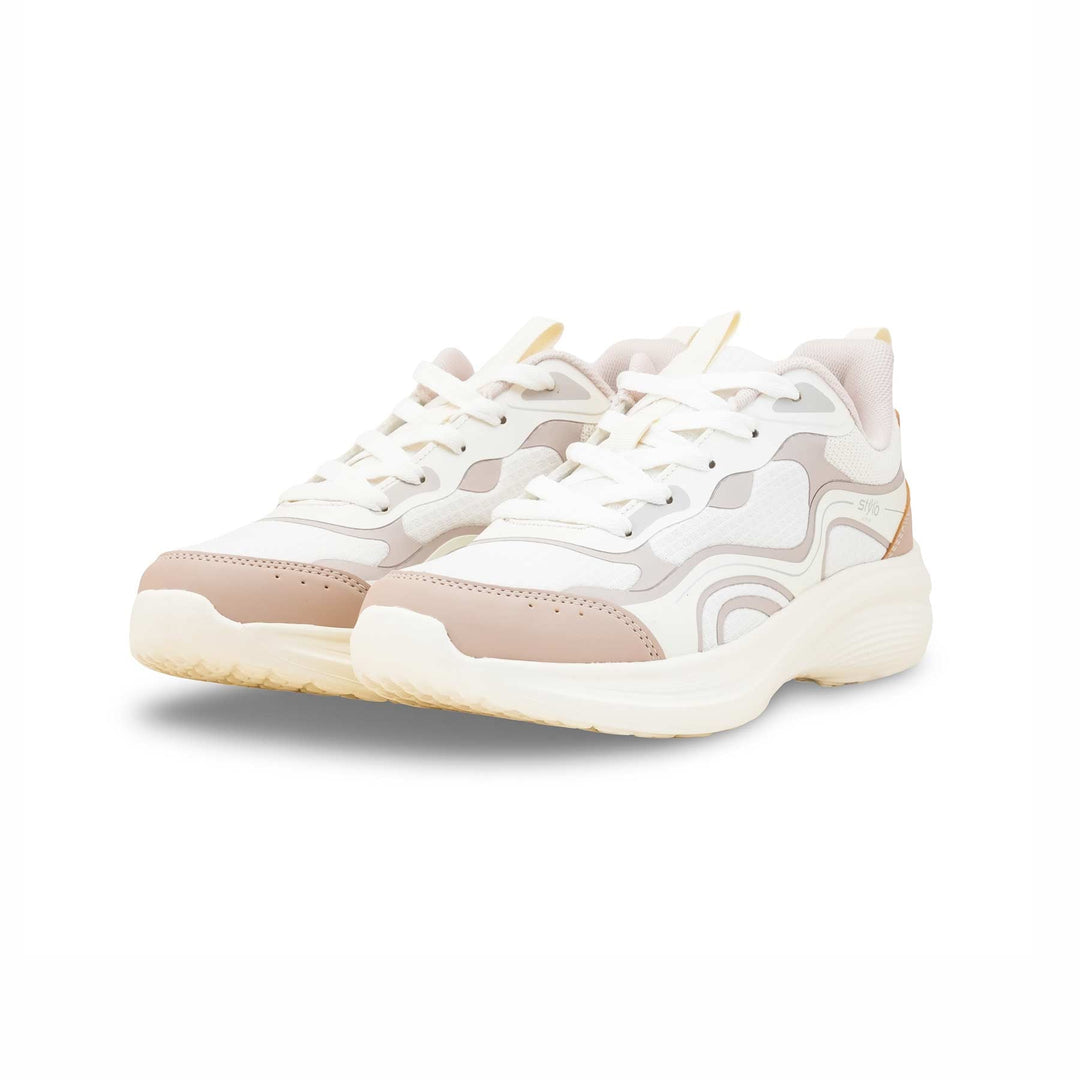 Beige Casual Sneaker For Ladies AT7470