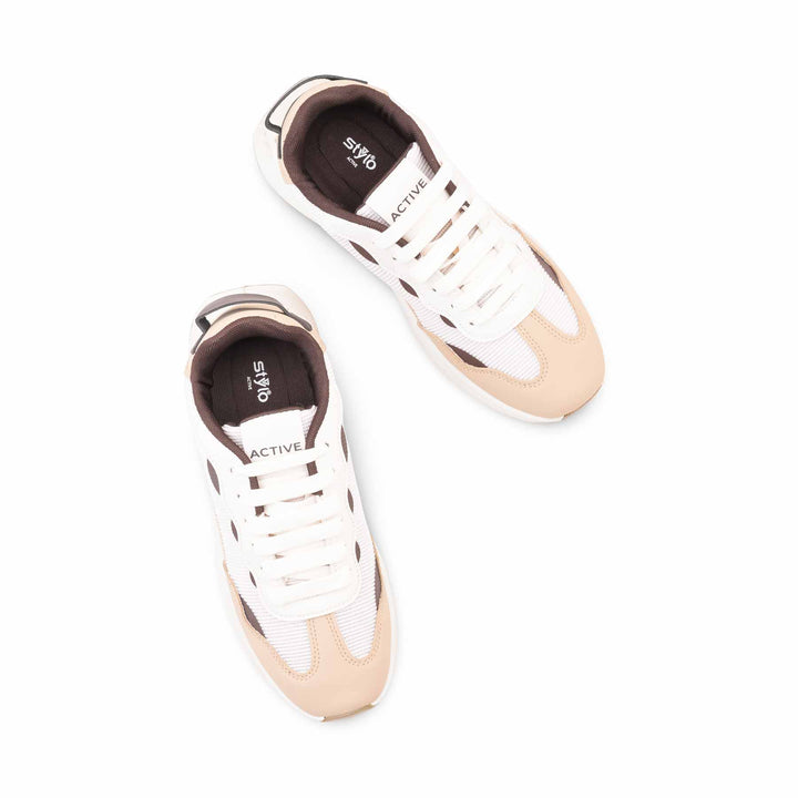 Beige Casual Sneaker For Women AT7472