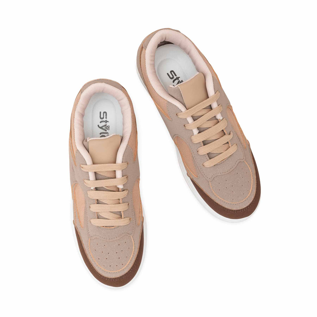 Beige Casual Sneaker for Ladies AT7476