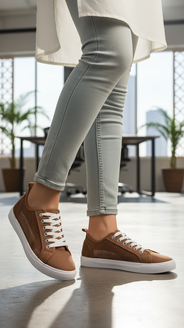 Brown Casual Sneaker for Ladies AT7477