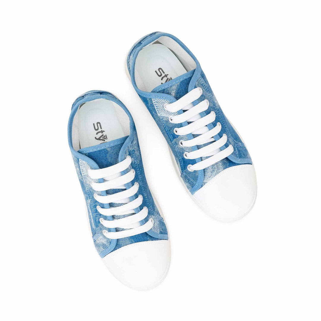 Sky Blue Casual Sneaker For Ladies AT7478