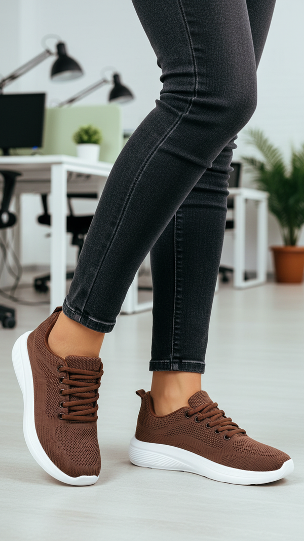 Brown Casual Sneaker For Women AT7481