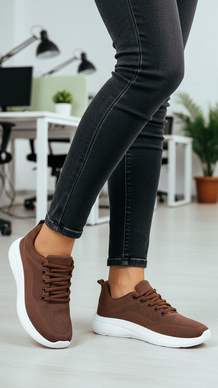 Brown Casual Sneaker For Women AT7481