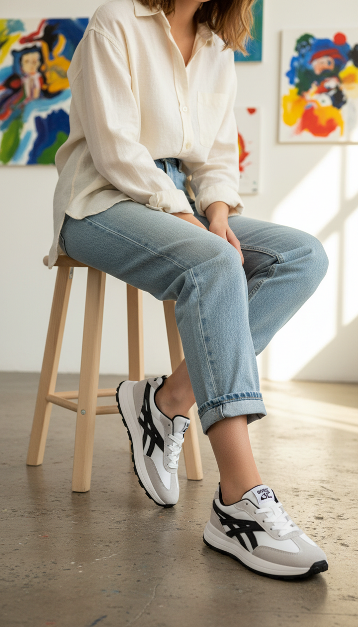 Grey Casual Sneaker For Women AT7485