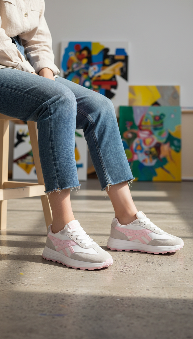 Pink Casual Sneaker For Women AT7485