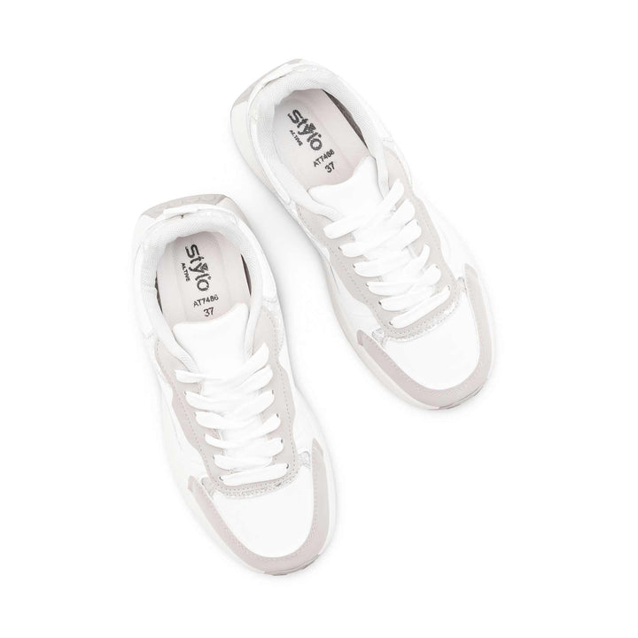 Silver Casual Sneaker For Women AT7486