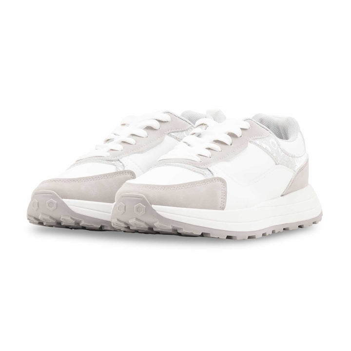 Silver Casual Sneaker For Women AT7486