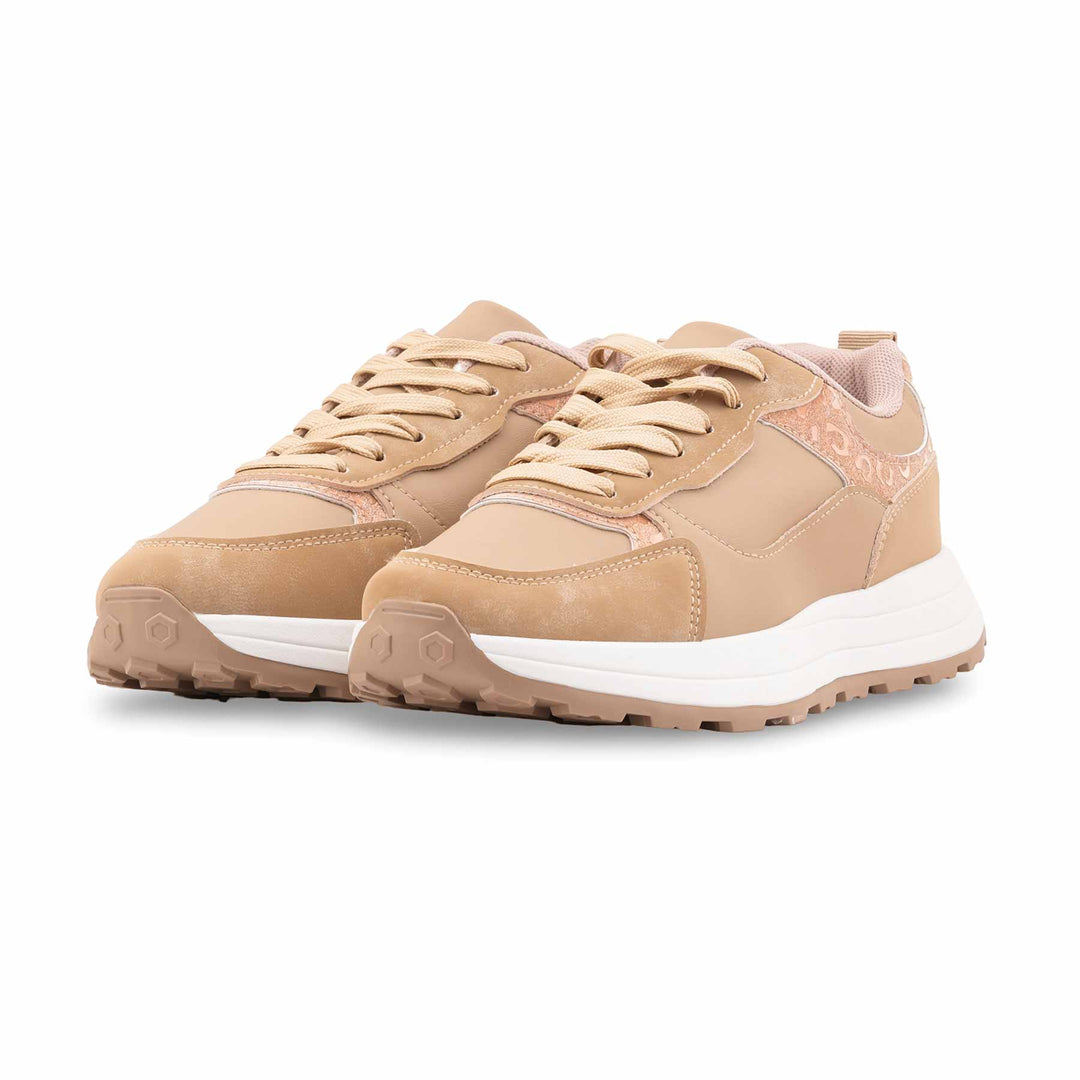 Beige Casual Sneaker For Women AT7486
