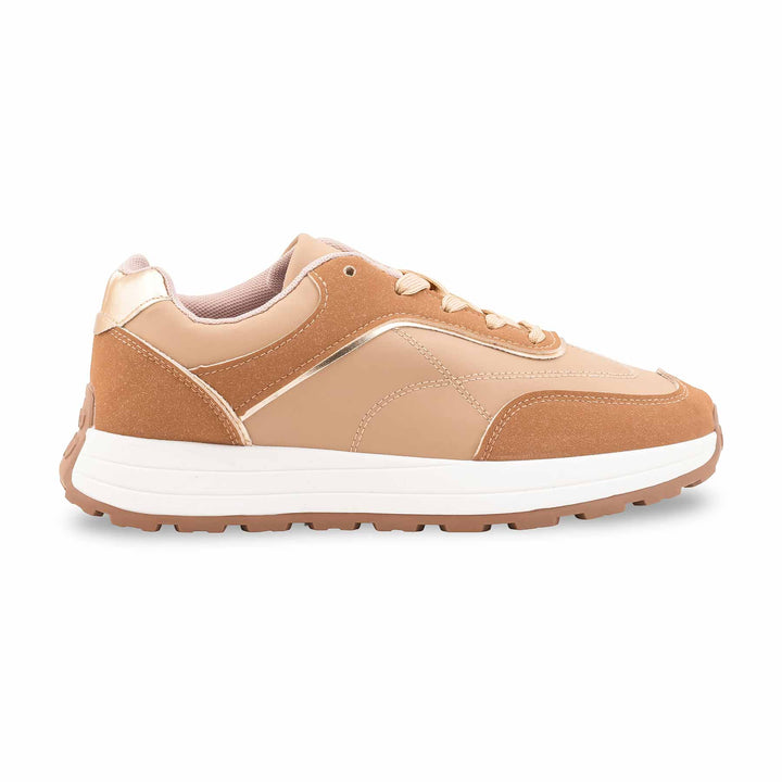 Beige Casual Sneaker For Ladies AT7487