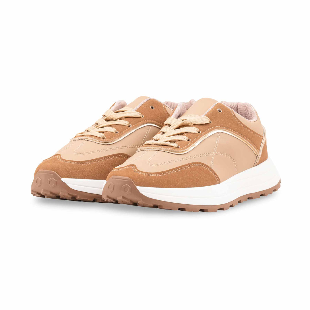 Beige Casual Sneaker For Ladies AT7487