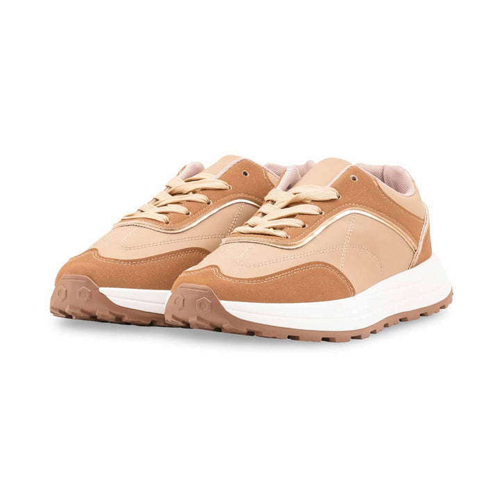 Beige Casual Sneaker For Ladies AT7487