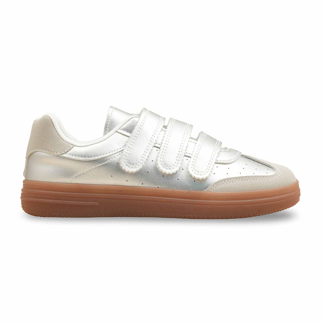 Silver Casual Women Sneaker AT7490