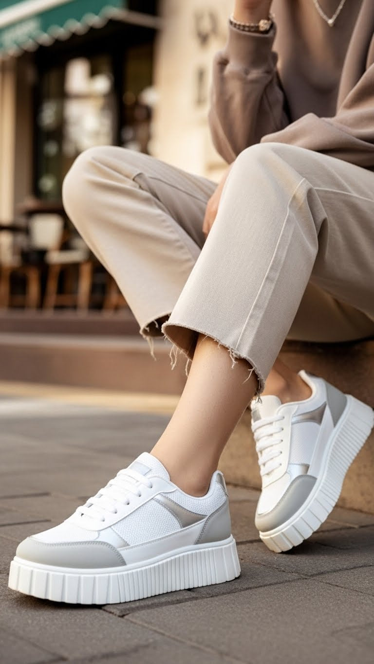 White Casual Women Sneaker AT7491