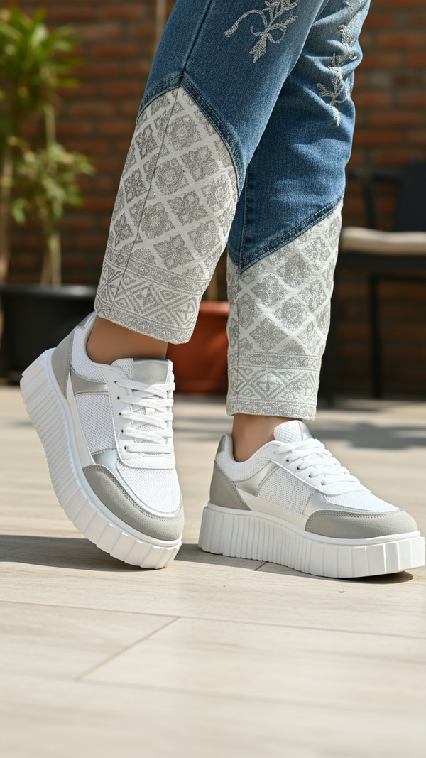 White Casual Women Sneaker AT7491