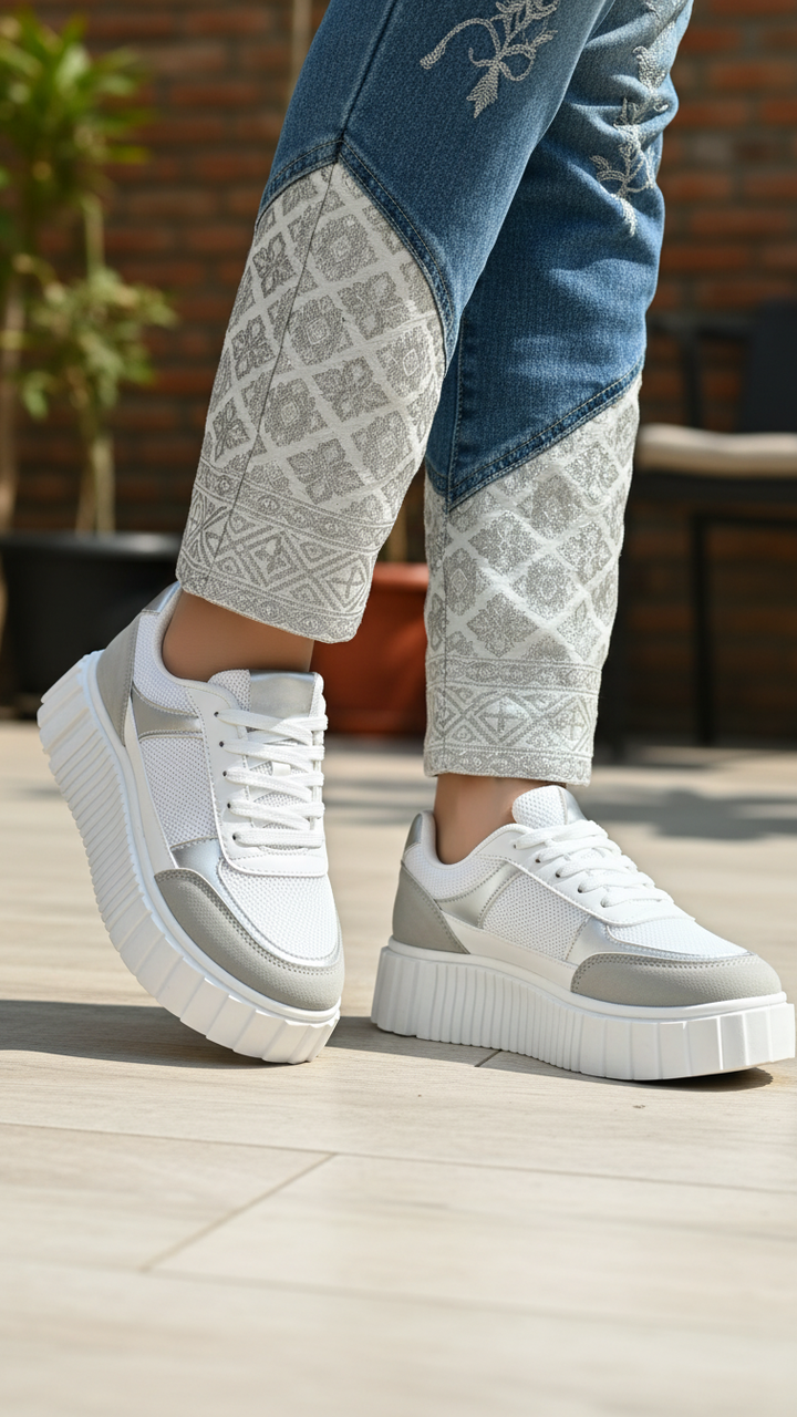 White Casual Women Sneaker AT7491