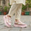 Peach Casual Sneaker For Ladies AT7491