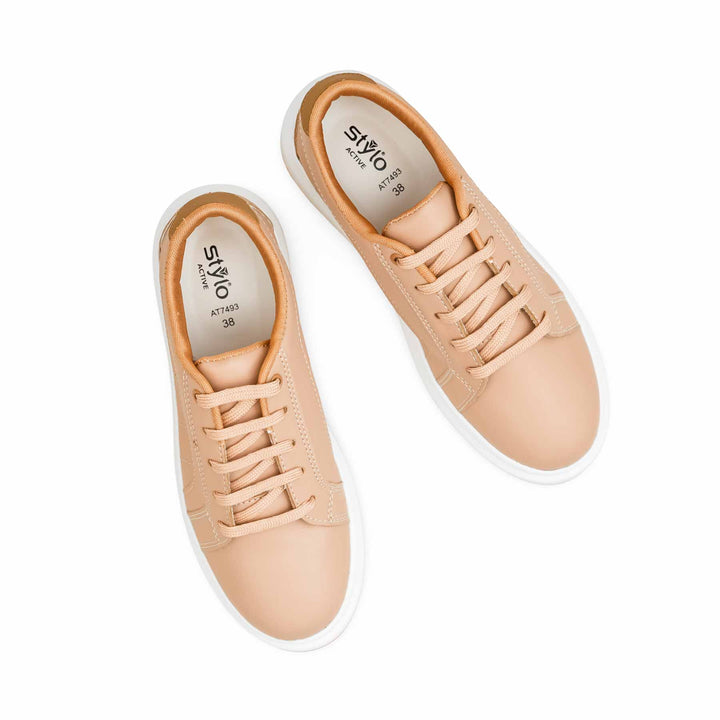 Beige Casual Women Sneaker AT7493
