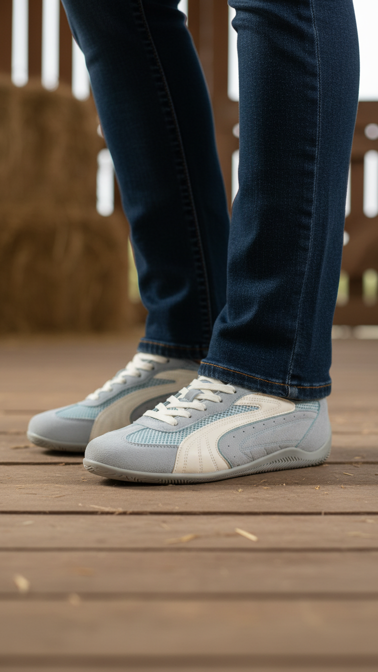 Sky Blue Casual Sneaker For Ladies AT7495