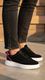 Black Casual Sneaker For Women AT7497