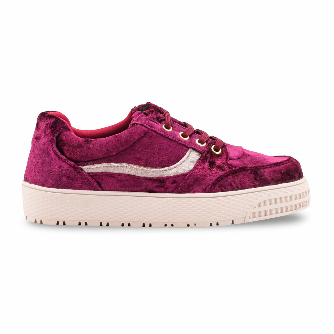 Maroon Casual Sneaker For Ladies AT7507