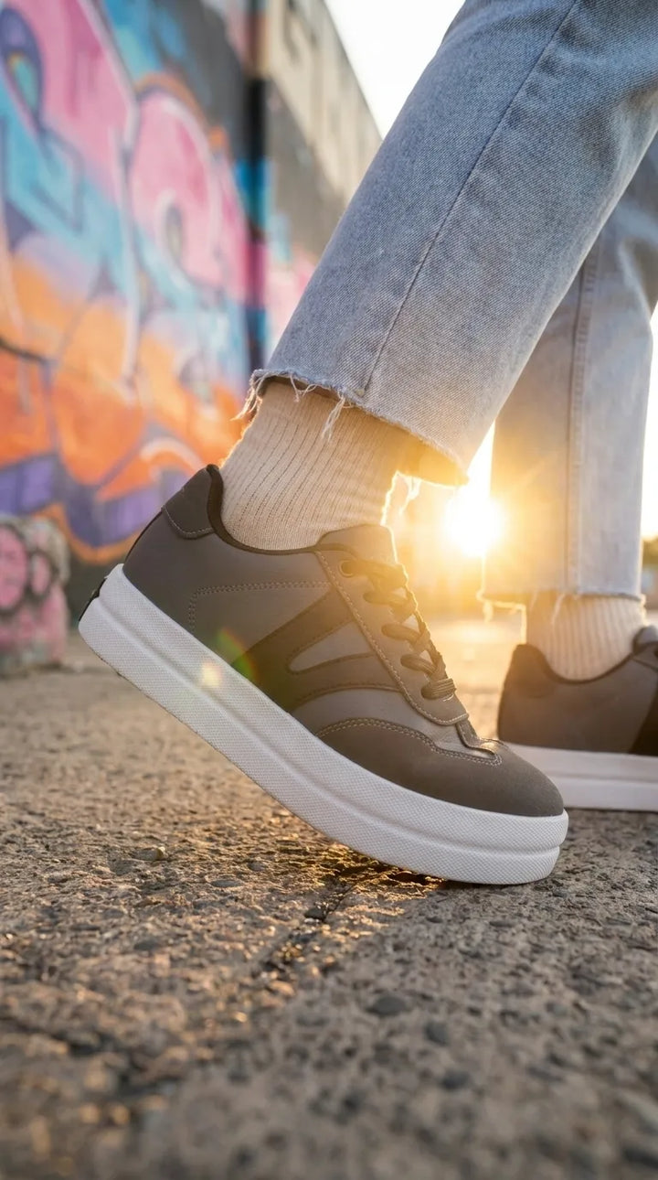 Grey Sneakers For Ladies AT7525