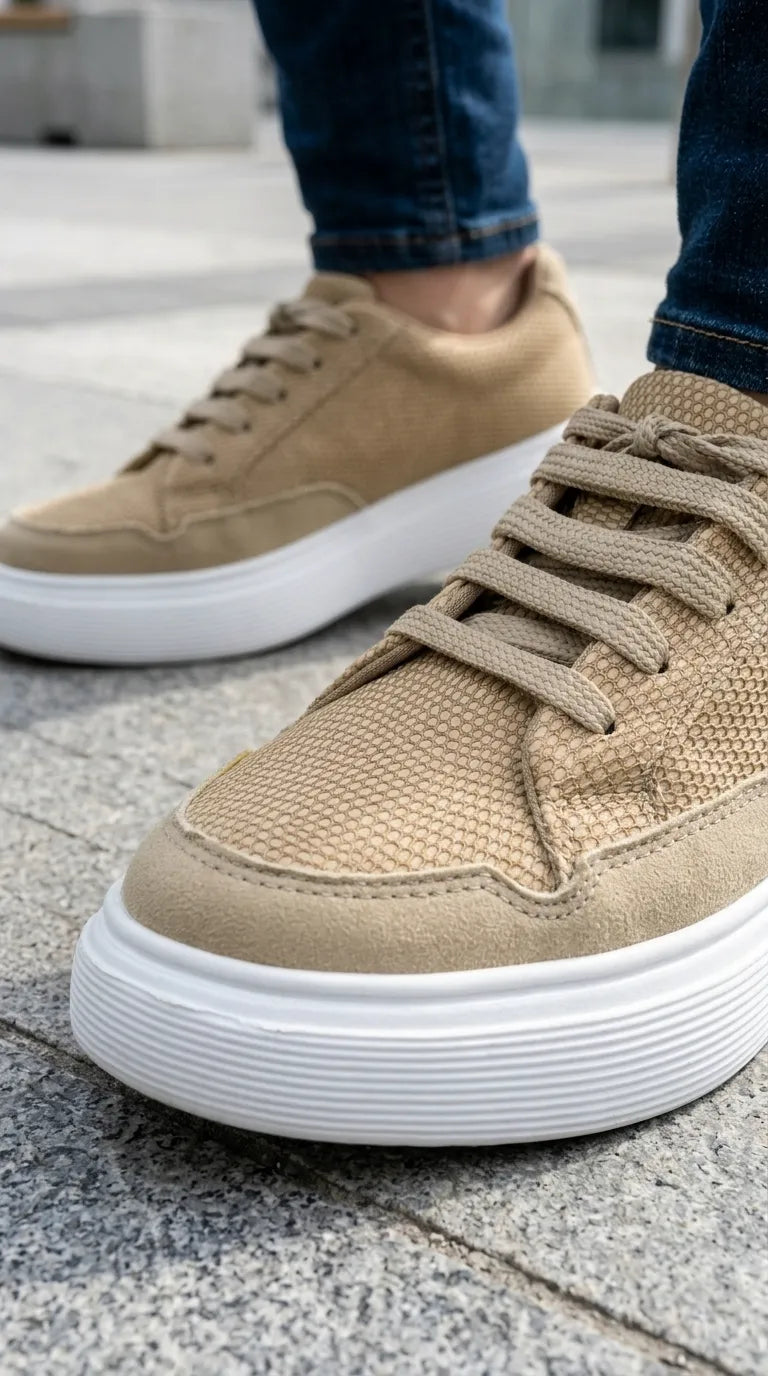 Beige Sneaker For Ladies AT7555