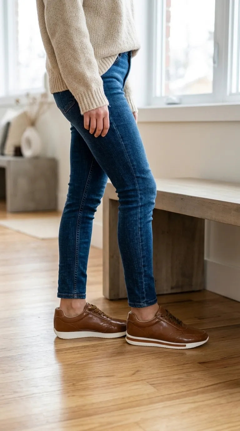 Brown Sneaker For Ladies AT7557