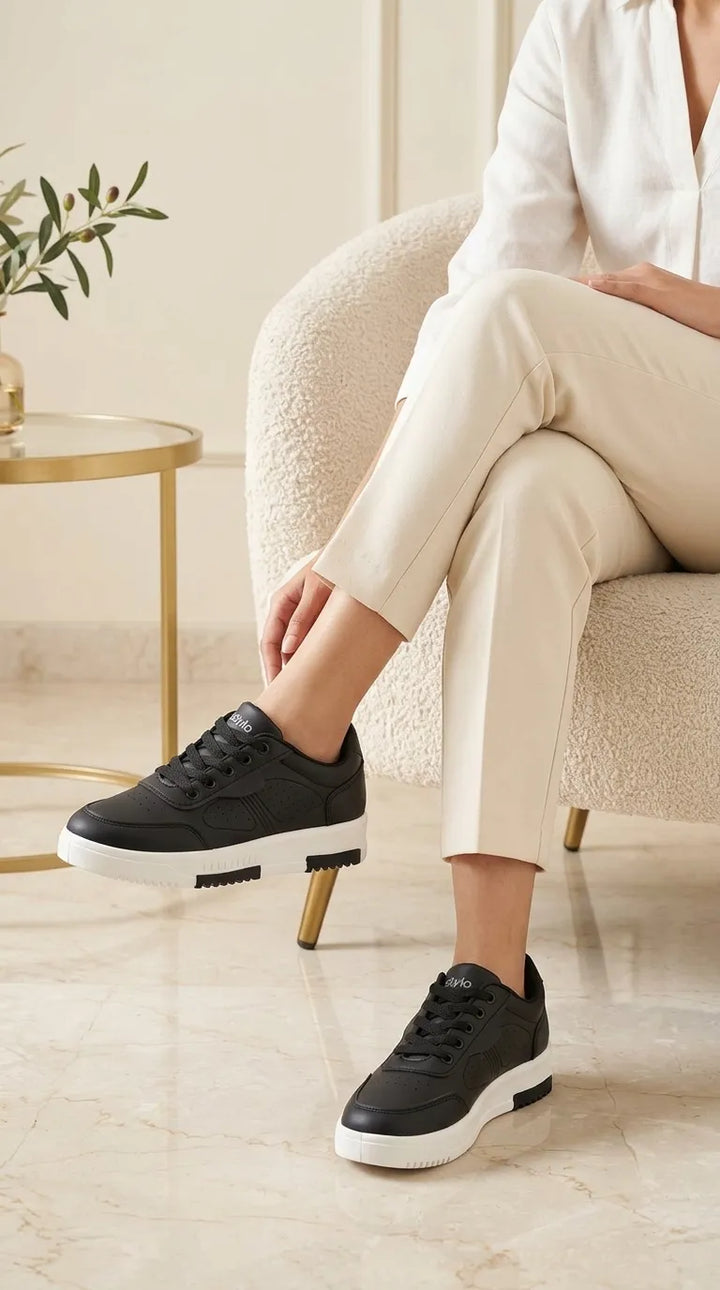 Black Casual Sneaker For Women AT7564
