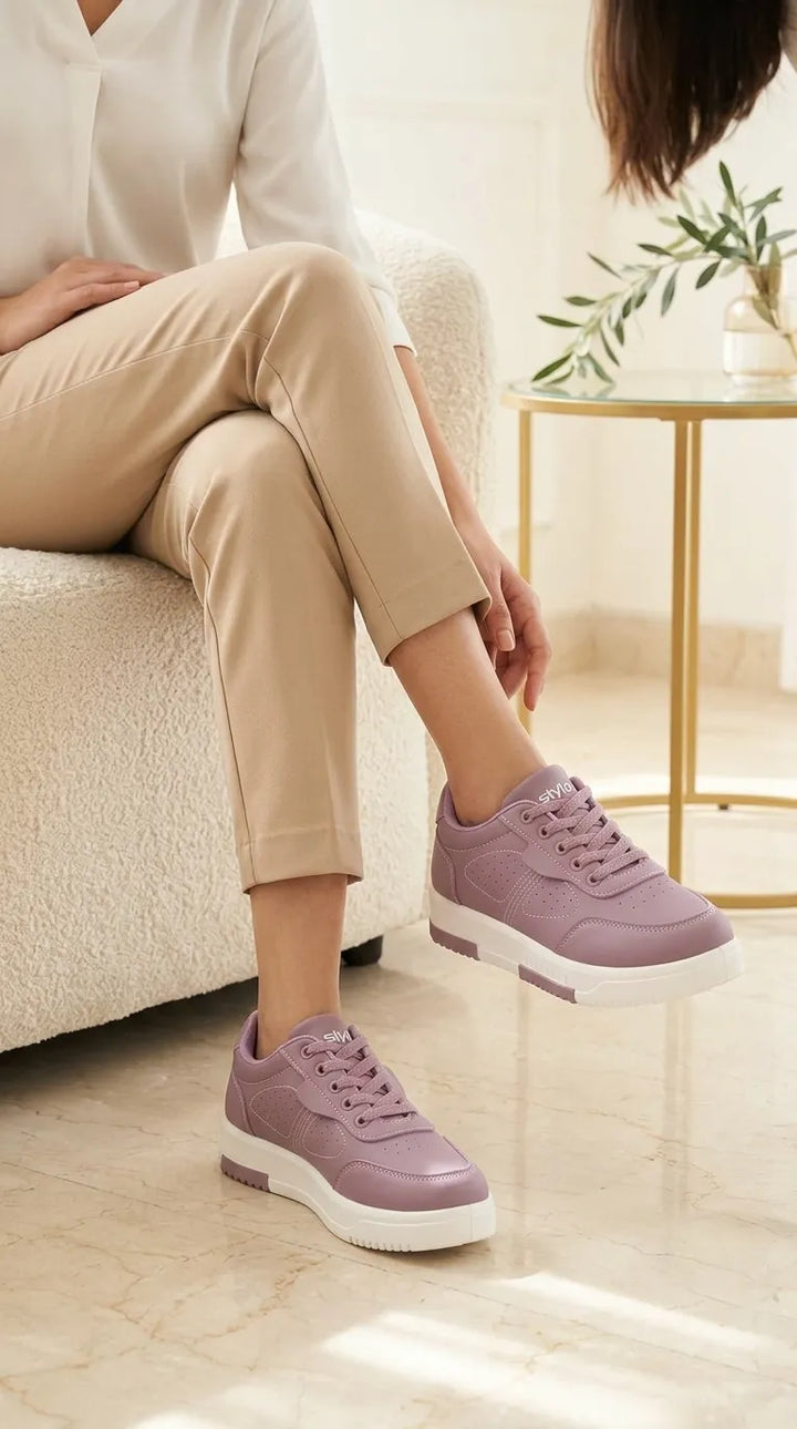 Lilac Casual Sneaker For Women AT7564