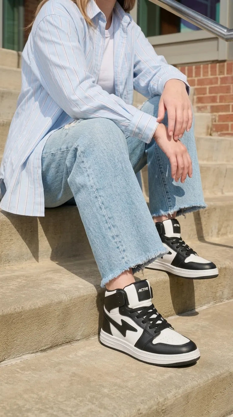 Black Sneaker For Ladies AT7570
