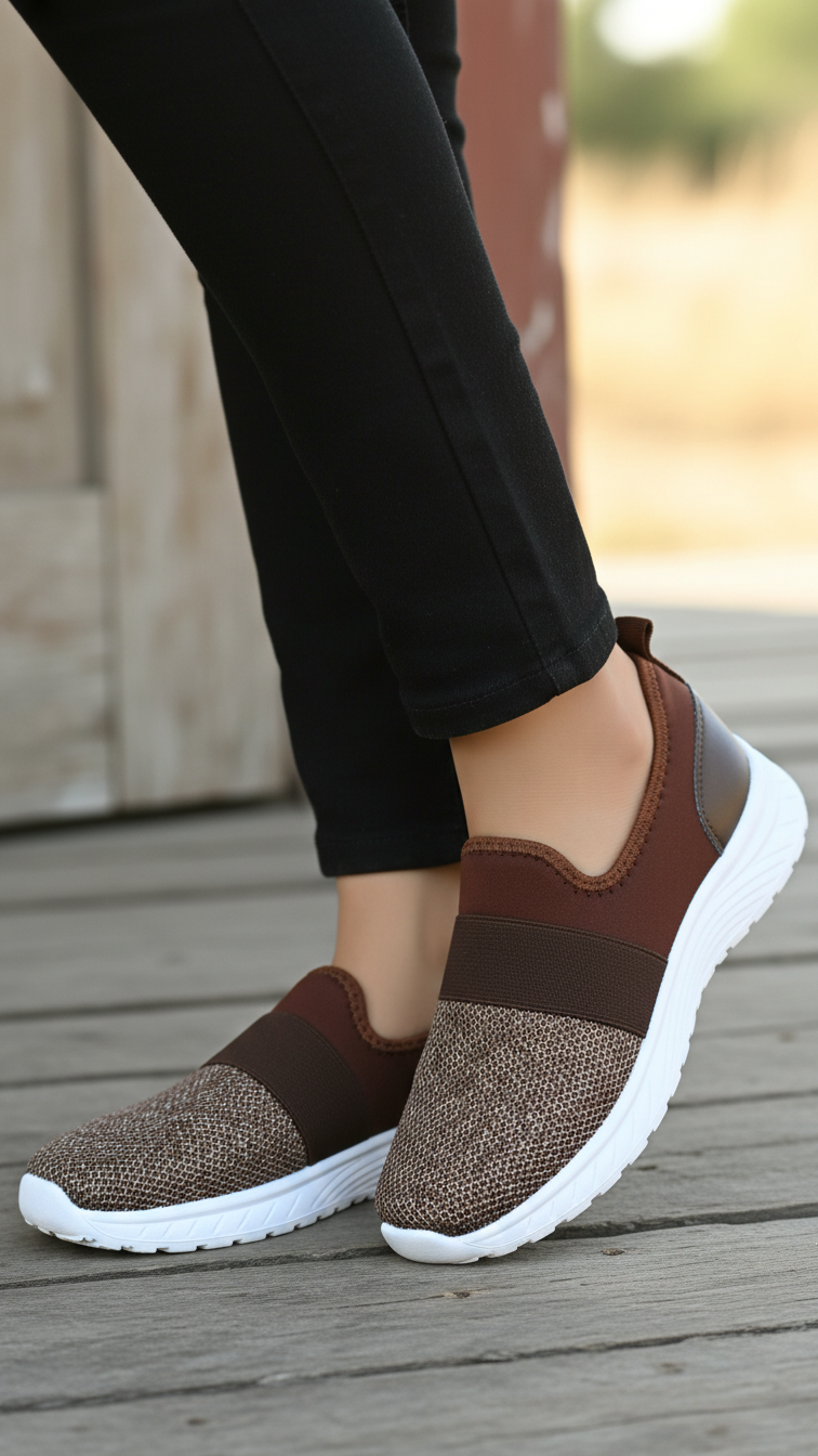 Brown Casual Sneaker For Women AT9098