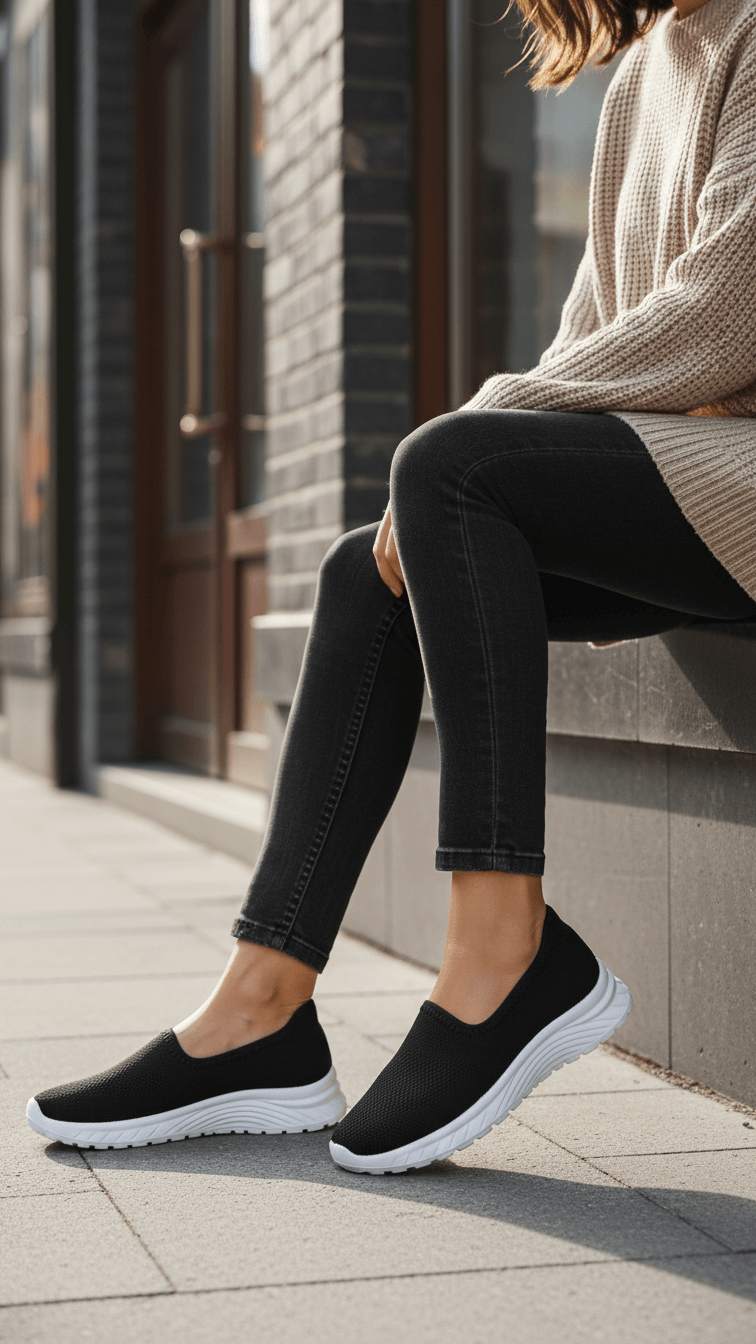 Black Women Casual Sneaker AT9099