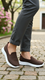 Brown Casual Walking Sneaker AT9100