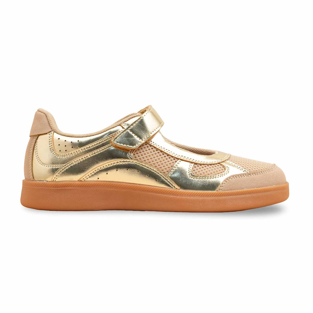 Golden Casual Sneaker For Women AT9102
