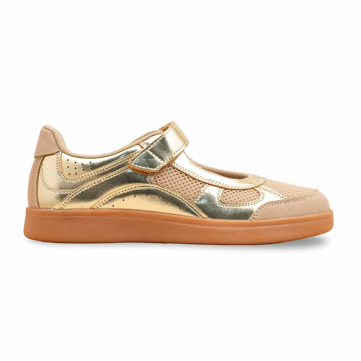 Golden Casual Sneaker For Women AT9102
