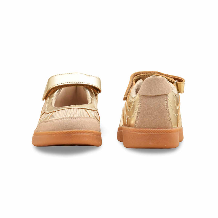 Golden Casual Sneaker For Women AT9102